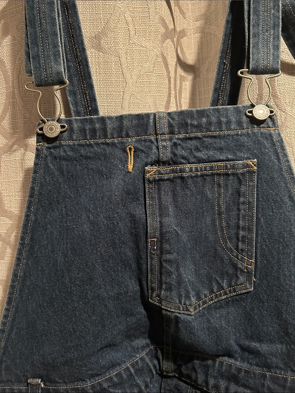 Levi's Indigo Blue Denim Overalls with Signature Patch - Picture 2 of 5